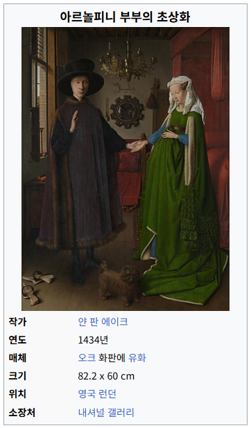 아르놀피니 부부의 초상 임신인가 패션인가? 1
